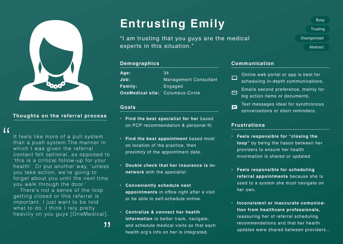 Entrusting Emily persona